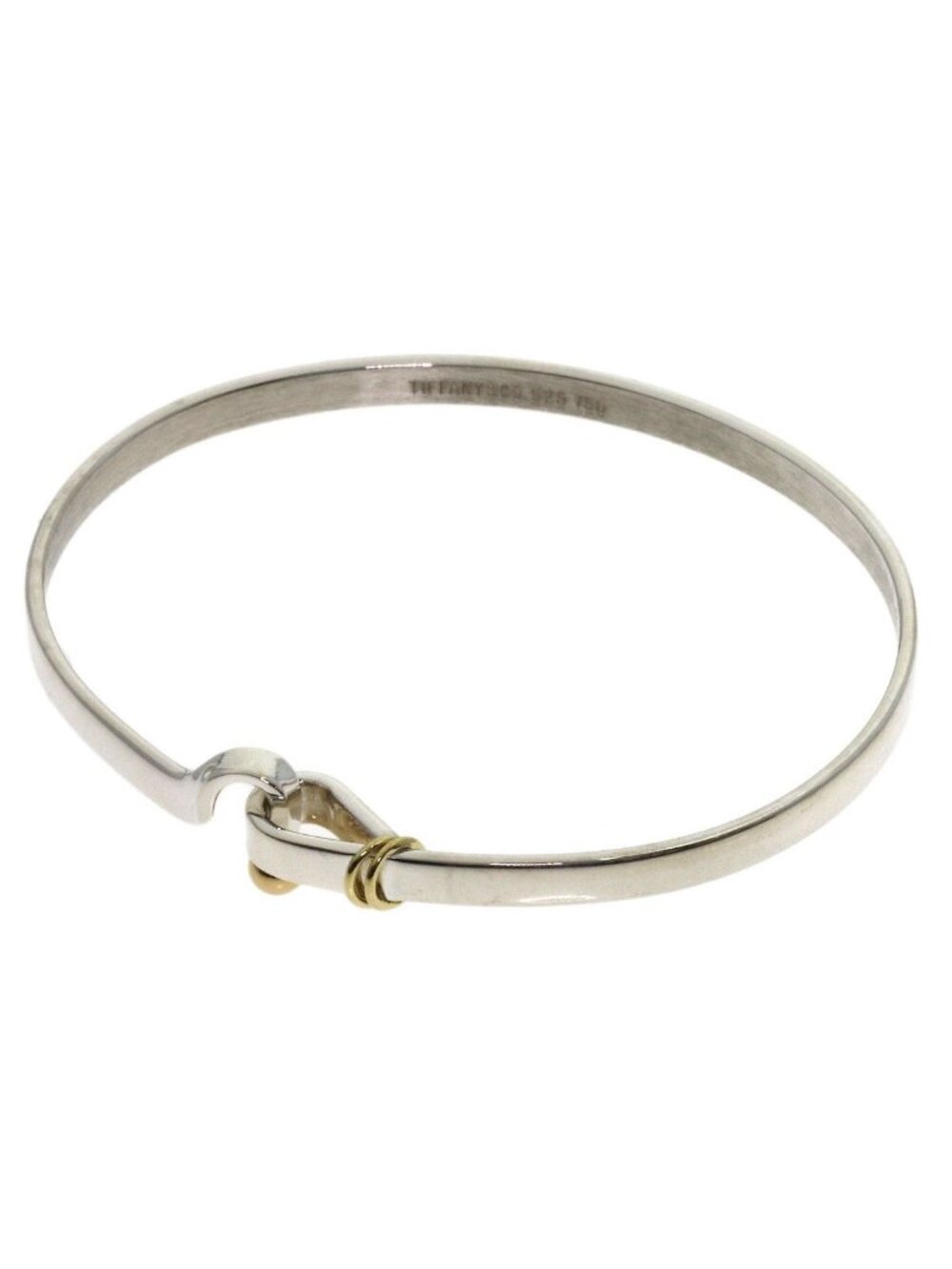 Tiffany & Co Hook & Eye Bracelet Silver 18k Yellow Gold